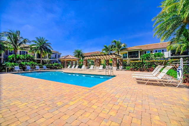 15688 Italian Cypress Way, Wellington, FL 33414 - pool featuring a gazebo and a patio area