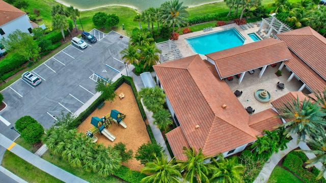 birds eye view of property