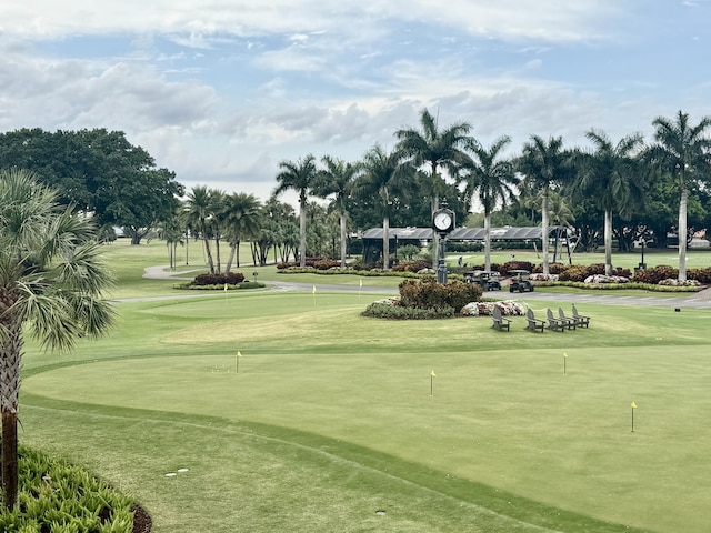 surrounding community featuring golf course view