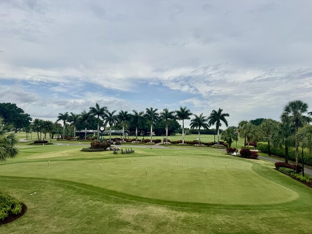 view of property's community with golf course view