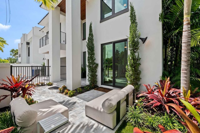 exterior space with fence
