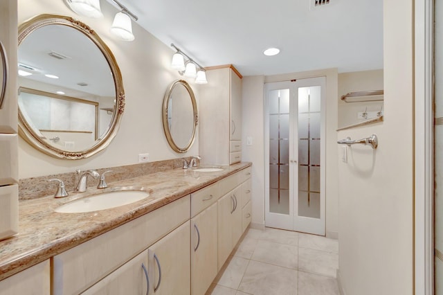 3420 S Ocean Blvd Unit 3W, Highland Beach, FL 33487 - full bath featuring double vanity and tile patterned flooring