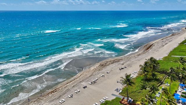 3420 S Ocean Blvd Unit 3W, Highland Beach, FL 33487 - drone / aerial view of extended coastline