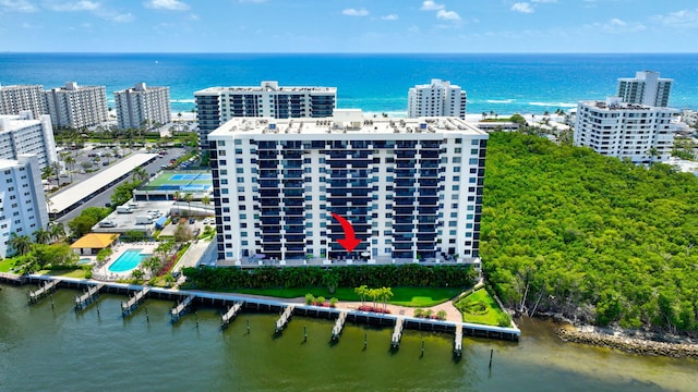3420 S Ocean Blvd Unit 3W, Highland Beach, FL 33487 - aerial view of a large body of water and apartment complex