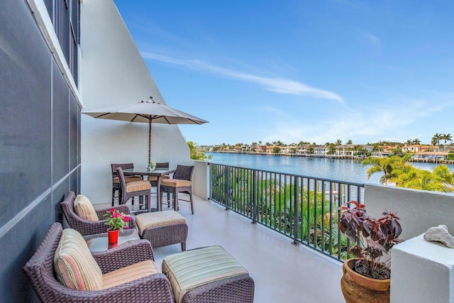 3420 S Ocean Blvd Unit 3W, Highland Beach, FL 33487 - balcony featuring a water view
