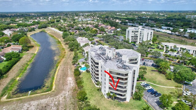 6372 La Costa Dr Unit 302, Boca Raton, FL 33433 - aerial view of property and surrounding area with a nearby body of water and apartment complex