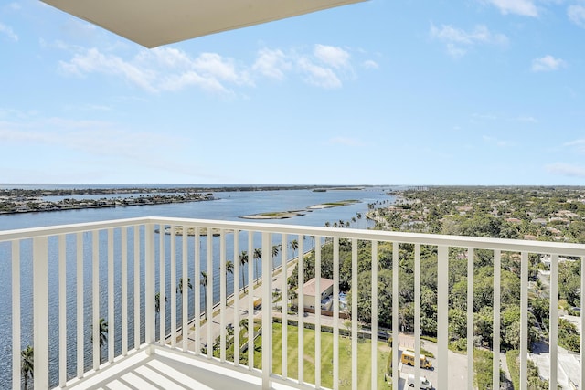 1801 S Flagler Dr Ph 1, West Palm Beach, FL 33401 - balcony with a water view
