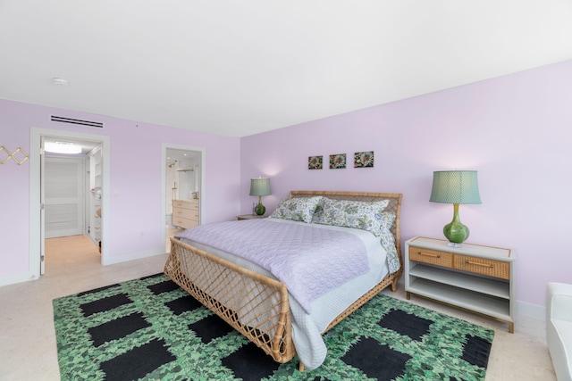 2773 S Ocean Blvd Unit 209, Palm Beach, FL 33480 - bedroom featuring light colored carpet, connected bathroom, and visible vents