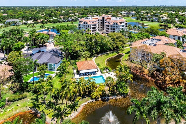 7383 Orangewood Ln Unit 304, Boca Raton, FL 33433 - aerial view of residential area featuring a large body of water and a pool