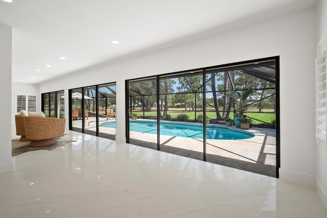 view of pool