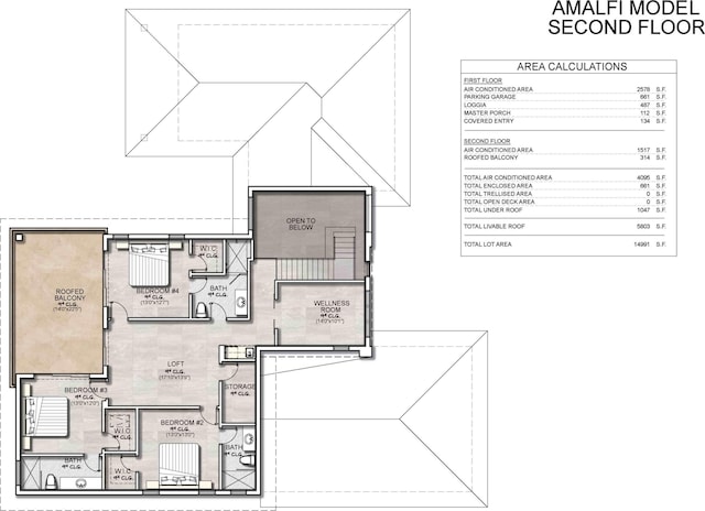 4594 133rd Rd S Amalfi, Unit Amalfi, Delray Beach, FL 33445 - floor plan