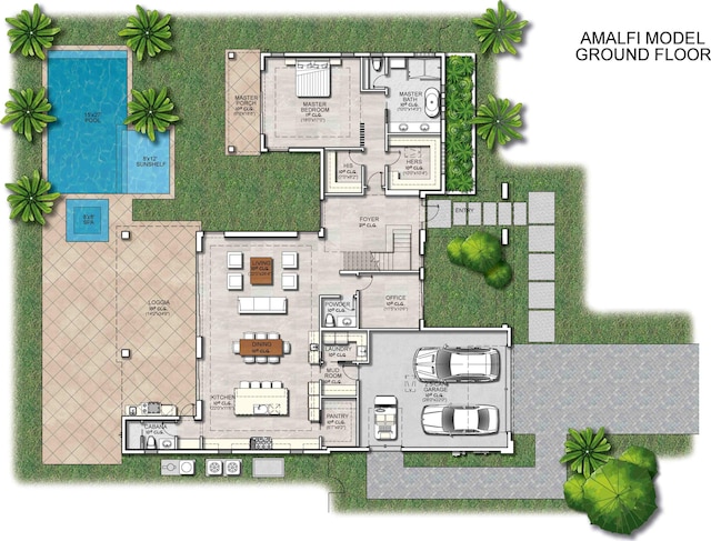 4594 133rd Rd S Amalfi, Unit Amalfi, Delray Beach, FL 33445 - view of layout