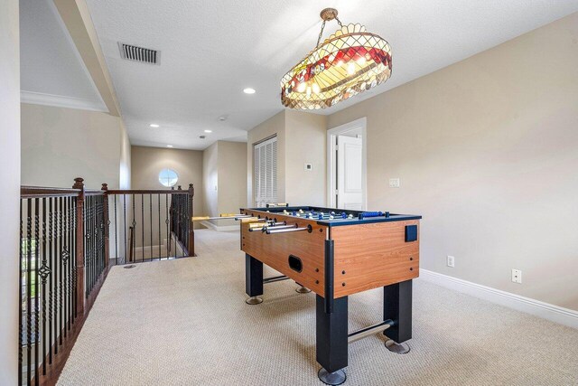 6616 Cobia Cir, Boynton Beach, FL 33437 - rec room with carpet floors, baseboards, and recessed lighting