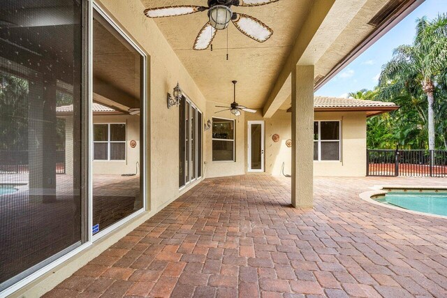 6616 Cobia Cir, Boynton Beach, FL 33437 - view of patio featuring ceiling fan