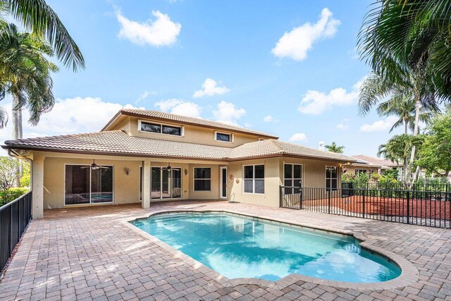 6616 Cobia Cir, Boynton Beach, FL 33437 - view of pool with a patio area and a ceiling fan