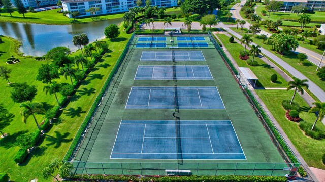 296 Fanshaw H, Boca Raton, FL 33434 - aerial view of a large body of water and apartment complex / building