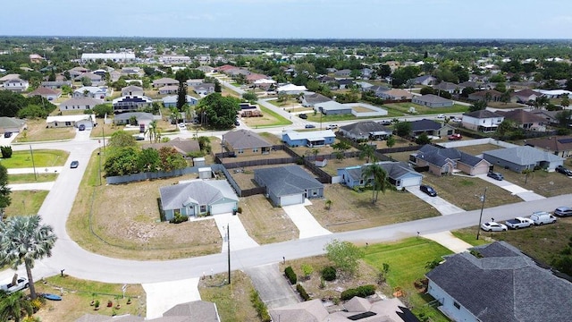 bird's eye view with a residential view