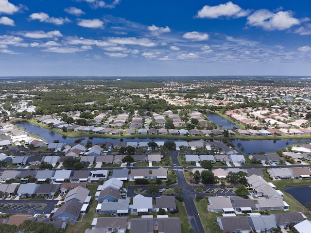 1054 NW Tuscany Dr, Port Saint Lucie, FL 34986 - aerial view featuring a water view and a residential view