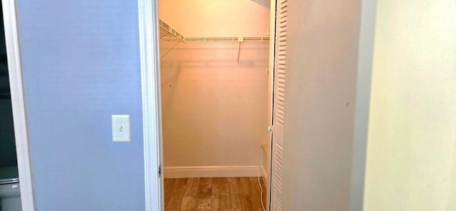 2006 S Federal Hwy S Unit 102, Boynton Beach, FL 33435 - walk in closet featuring wood finished floors