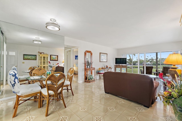 view of dining space