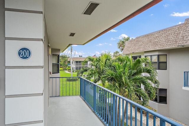 view of balcony