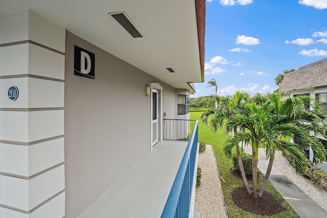 view of balcony