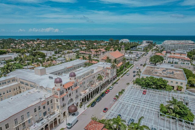 235 Sunrise Ave Unit 1051, Palm Beach, FL 33480 - bird's eye view featuring a water view
