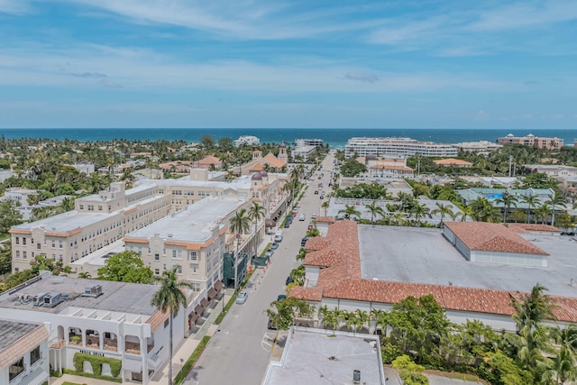 235 Sunrise Ave Unit 1051, Palm Beach, FL 33480 - drone / aerial view with a water view