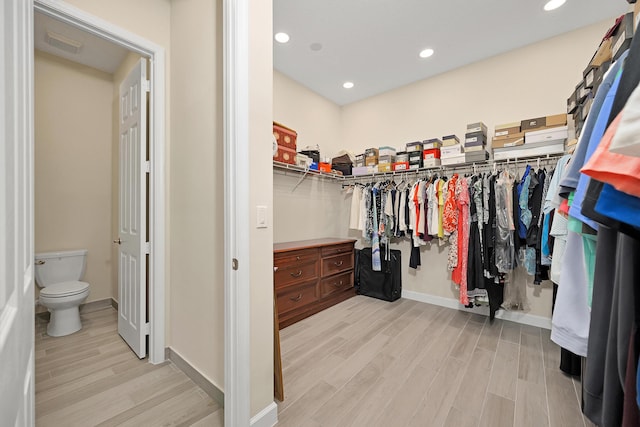1055 Ember Ridge Run, Loxahatchee, FL 33470 - walk in closet with light wood-type flooring