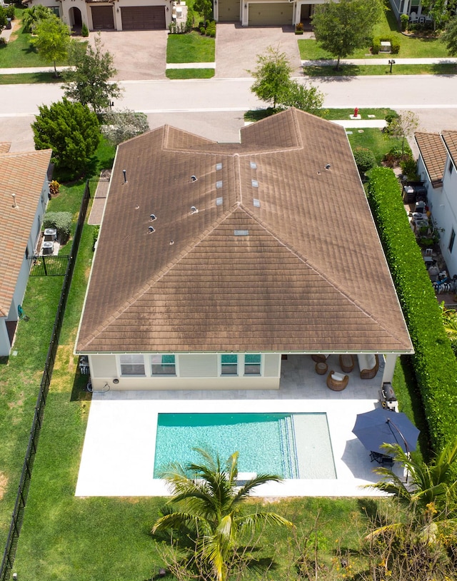 1055 Ember Ridge Run, Loxahatchee, FL 33470 - aerial view of property and surrounding area with a pool area