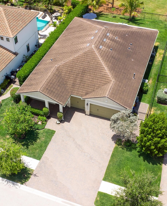 1055 Ember Ridge Run, Loxahatchee, FL 33470 - aerial view of property and surrounding area with a pool area