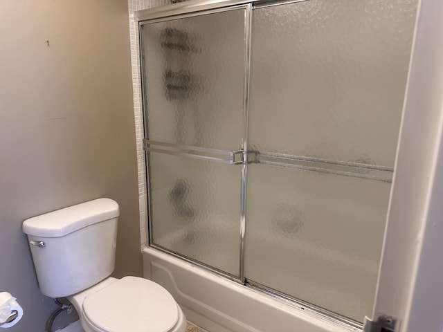 363 Monaco H, Delray Beach, FL 33446 - full bathroom with toilet and bath / shower combo with glass door