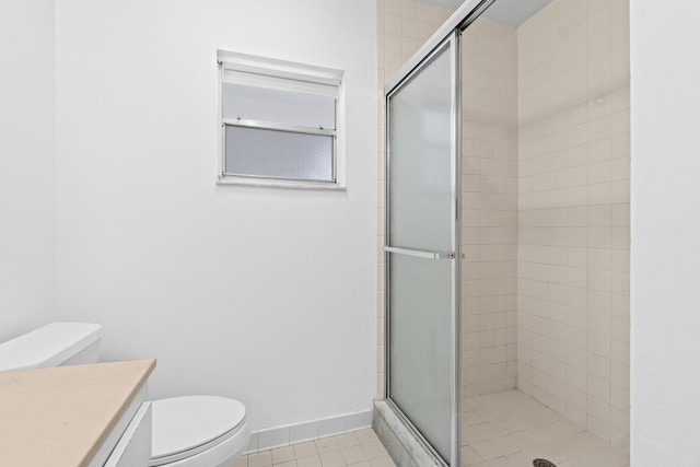 13648 Coconut Palm Ct Unit B, Delray Beach, FL 33484 - full bath featuring tile patterned floors, vanity, toilet, and a stall shower
