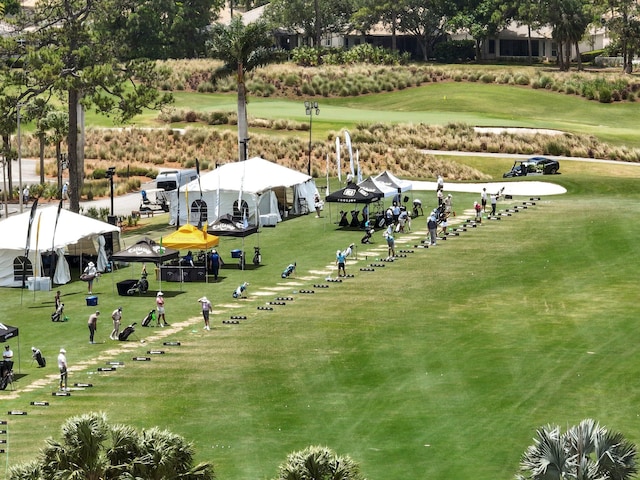 view of home's community with view of golf course