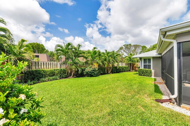 1155 Rainwood Cir, Palm Beach Gardens, FL 33410 - view of yard with a fenced backyard