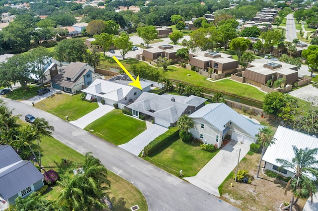 1155 Rainwood Cir, Palm Beach Gardens, FL 33410 - birds eye view of property with a residential view