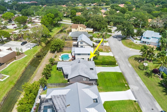1155 Rainwood Cir, Palm Beach Gardens, FL 33410 - birds eye view of property featuring a residential view