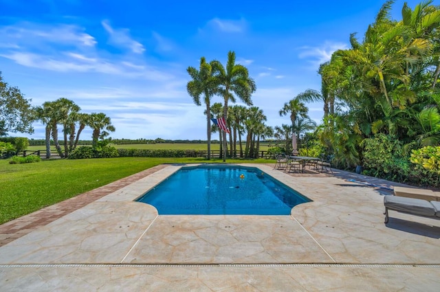 3950 Fieldview Way, Wellington, FL 33414 - outdoor pool featuring a yard and a patio area