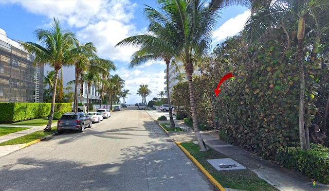126 Peruvian Ave, Palm Beach, FL 33480 - view of asphalt road featuring sidewalks and curbs