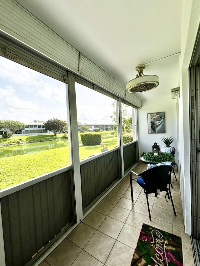 82 Camden Unit D, West Palm Beach, FL 33417 - sunroom / solarium with a water view