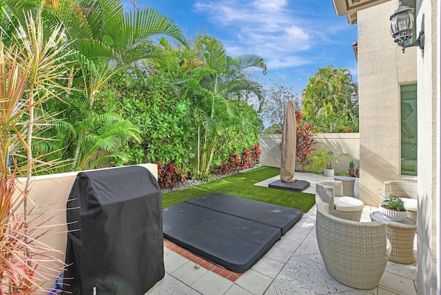 2530 NW 52nd St, Boca Raton, FL 33496 - view of patio featuring fence and grilling area