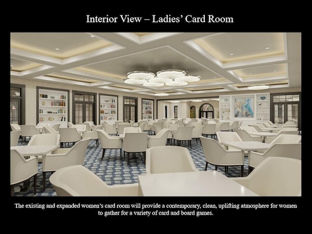 2530 NW 52nd St, Boca Raton, FL 33496 - building lobby featuring coffered ceiling