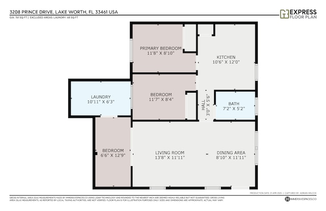 3208 Prince Dr, Lake Worth, FL 33461 - plan