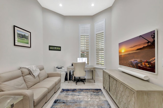 112 Dalena Way, Palm Beach Gardens, FL 33418 - office area featuring baseboards and recessed lighting