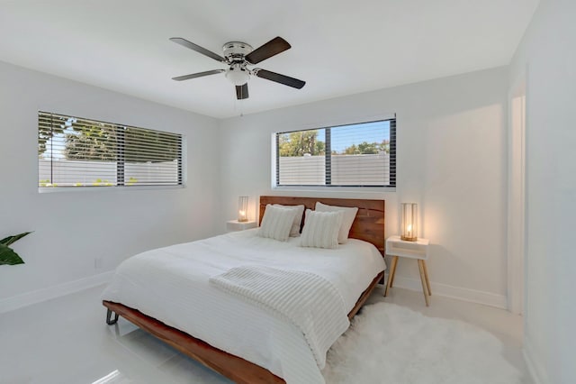 918 Turner Rd, Delray Beach, FL 33483 - bedroom with baseboards and ceiling fan