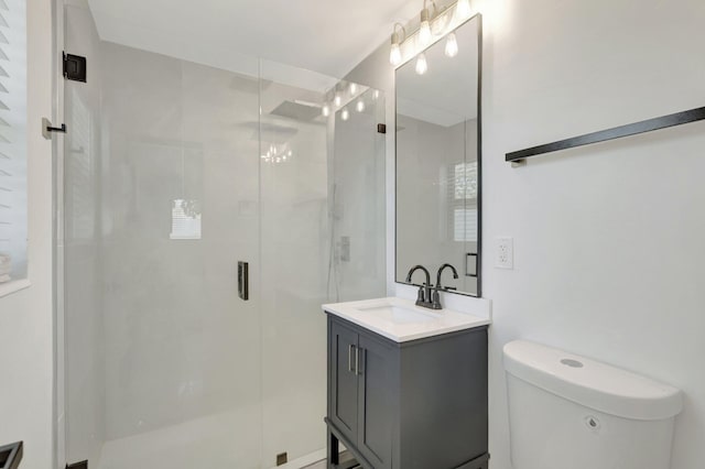 918 Turner Rd, Delray Beach, FL 33483 - full bathroom with vanity, toilet, and a shower stall