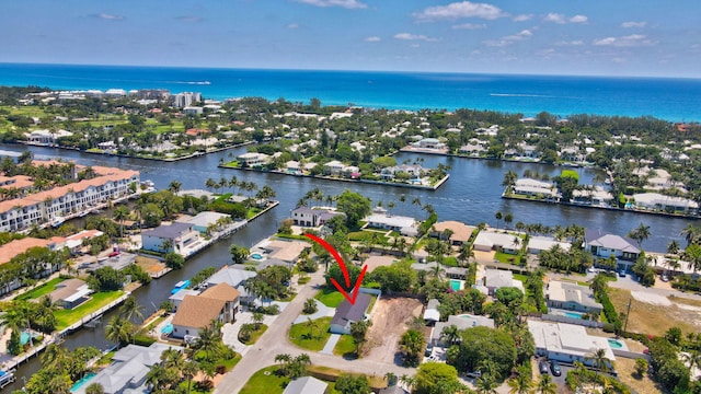 918 Turner Rd, Delray Beach, FL 33483 - aerial view with a residential view and a water view