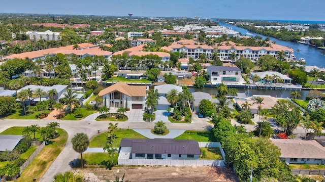 918 Turner Rd, Delray Beach, FL 33483 - aerial view featuring a residential view and a water view