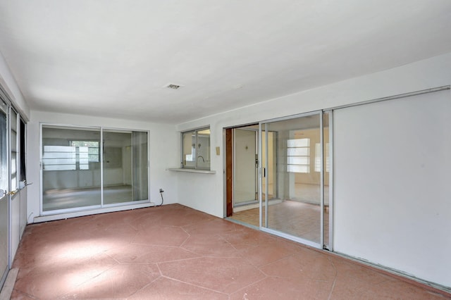 empty room with visible vents