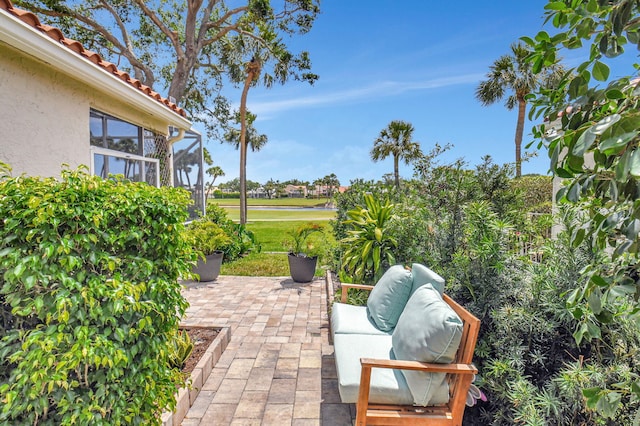 17352 Antigua Point Way, Boca Raton, FL 33487 - view of patio / terrace with view of golf course